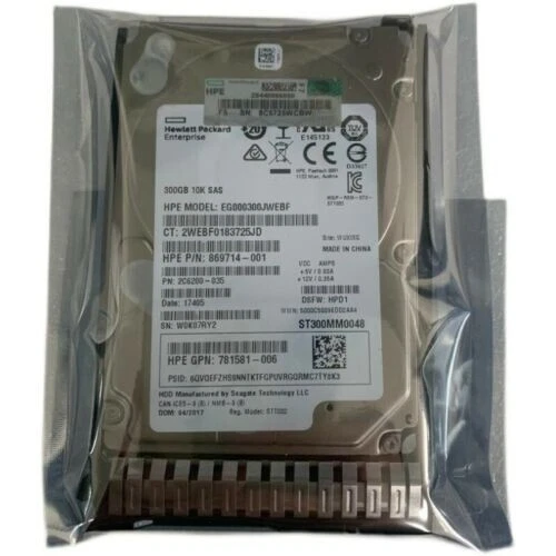 HPE 872735-001 872475-B21 300GB 12G SAS 10K SFF 2.5" DC SC HDD Hard Drive NEW - Image 4 of 4