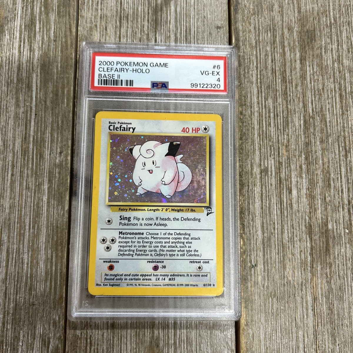 Graded PSA 4 2000 Pokemon Game Clefairy-Holo Base II #6 | eBay
