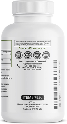 Milk Thistle 1000Mg Silymarin Marianum & Dandelion Root Liver Health Support 250 - Picture 8 of 12
