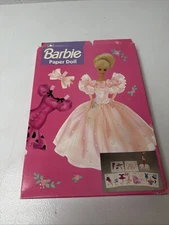 Vintage NIB 1991 Deluxe BARBIE Paper Doll Unused Uncut Golden Book 5552