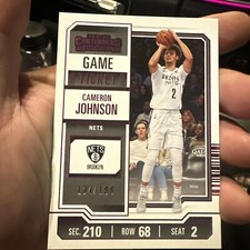 2023-24 Panini Contenders Cameron Thomas Game Ticket Purple /199 + Free Base