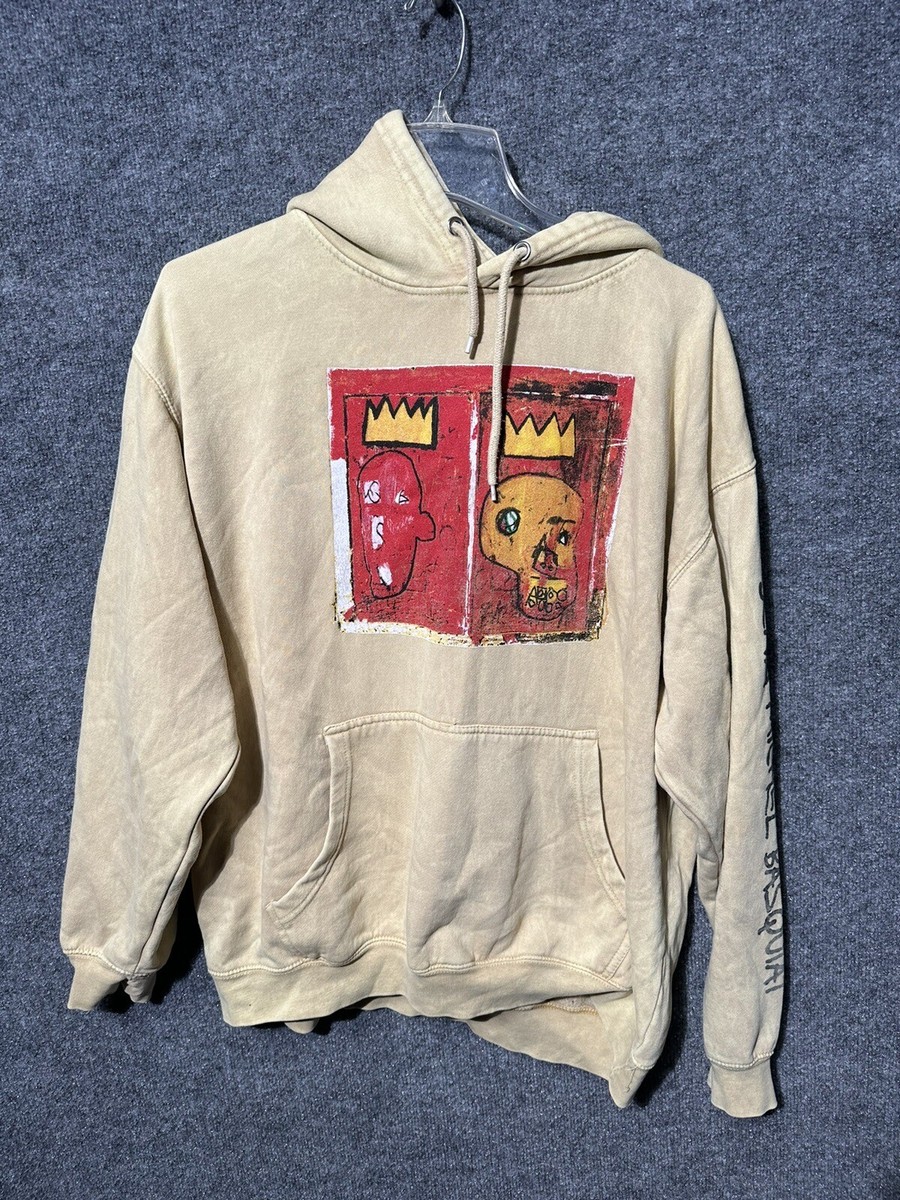 Jean-Michel Basquiat Hoodie Mens Small Large Sweatshirt Art Red
