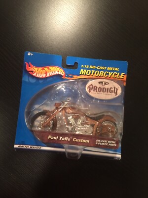 NEW Hot Wheels Prodigy Paul Yaffe Customs Original Motorcycle 2001 1:18 Scale