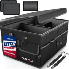 Car Trunk Organizer Collapsible Multi Compartment Car Organizer Foldable Suv Sto