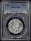 1942 50C Walking Liberty Silver Half Dollar PCGS MS 63 | Uncirculated UNC