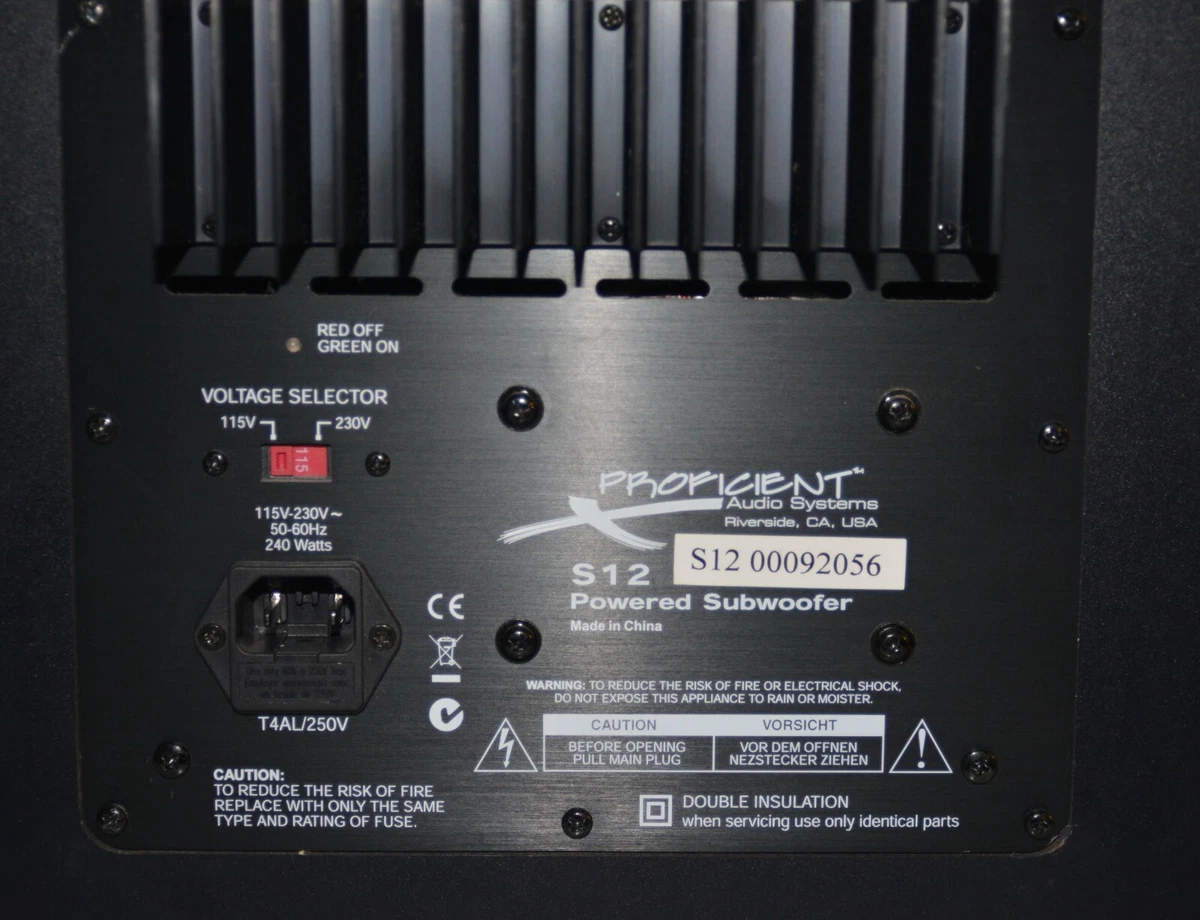 Grill ONLY from Proficient S12 subwoofer vg