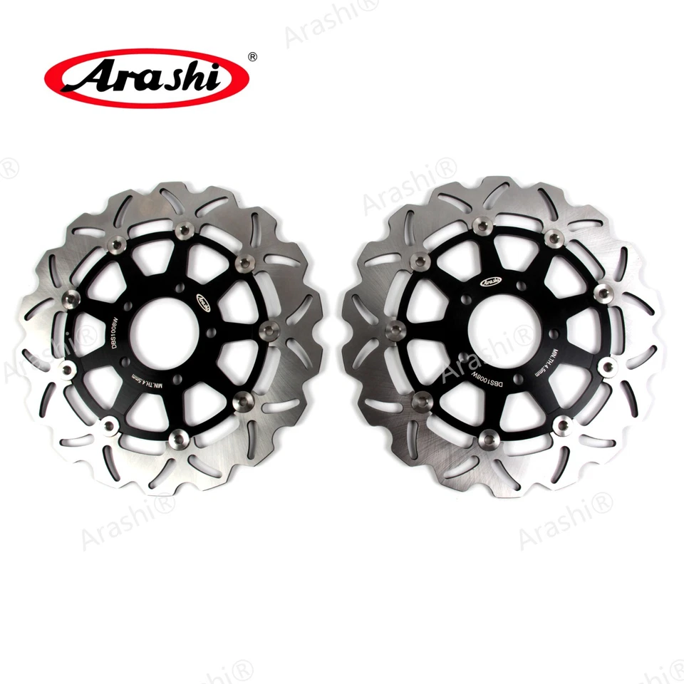Fit Suzuki GSXR600 GSXR750 2004 2005 K4 K5 BLACK Front & Rear Brake Rotor Disc - Image 3 of 4