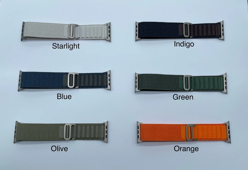 Genuine Apple Watch Ultra Alpine Loop Band 49mm 46mm 45mm - Natural Titanium - Image 2 of 4