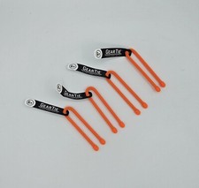 Nite Ize 4-Pack Gear Tie Reusable Rubber Twist Tie, 6" - Bright Orange