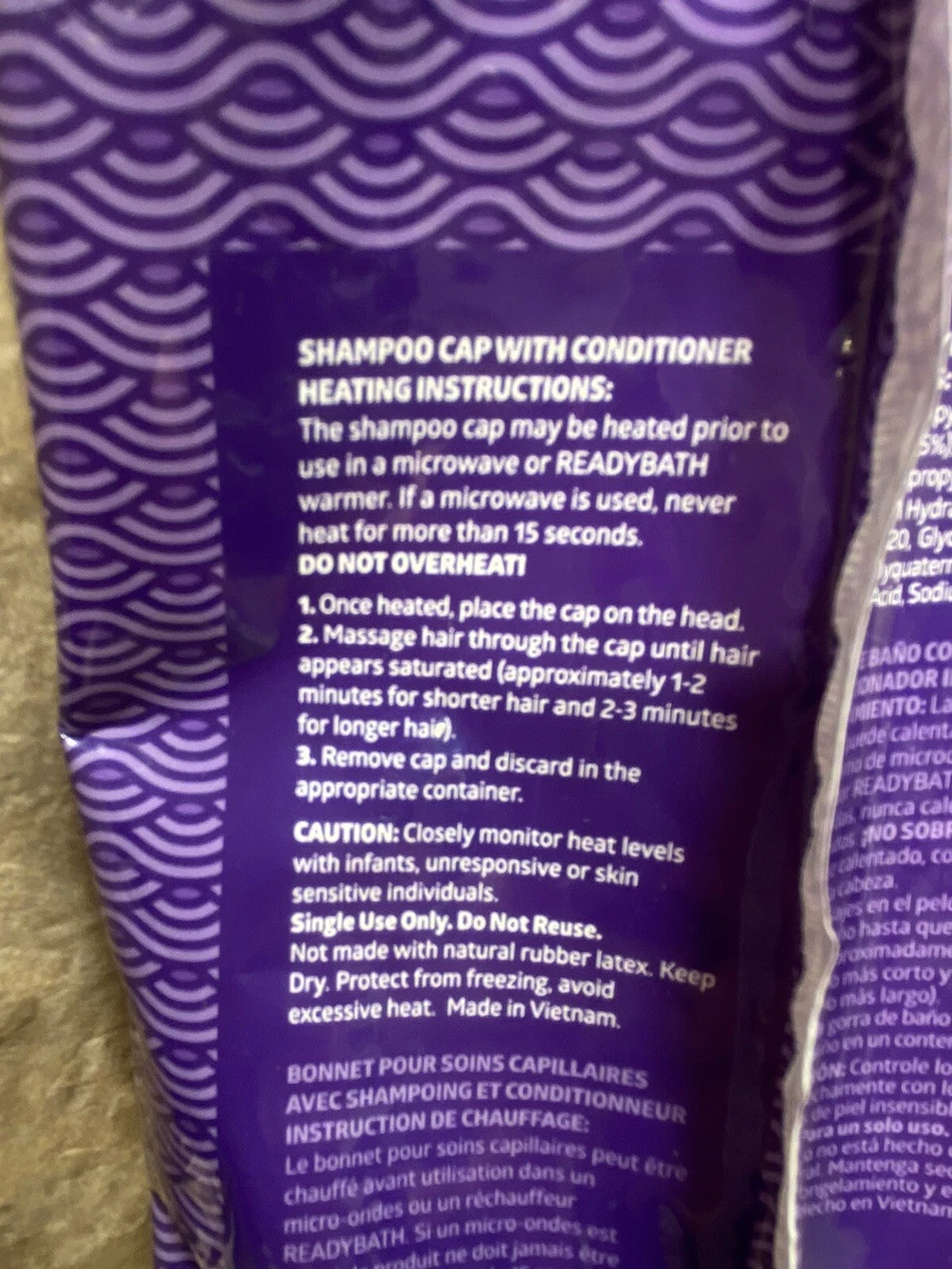 Medline ReadyBath Cap Conditioning Shampoo Cap Rinse Free qty. 3