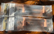2-Clear Acrylic Brass Cabinet Pulls Door Handle Drawer Pulls Furniture NEW 4