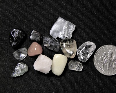 Small size Synergy 12 stone Complete Set High Vibration  High Frequency Healing