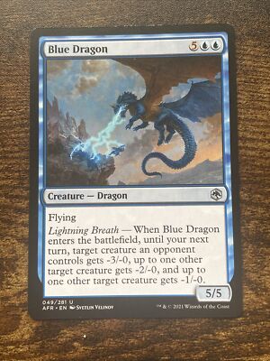 Blue Dragon 049/281 Adventures in the Forgotten Realms MTG Magic L4204* |  eBay