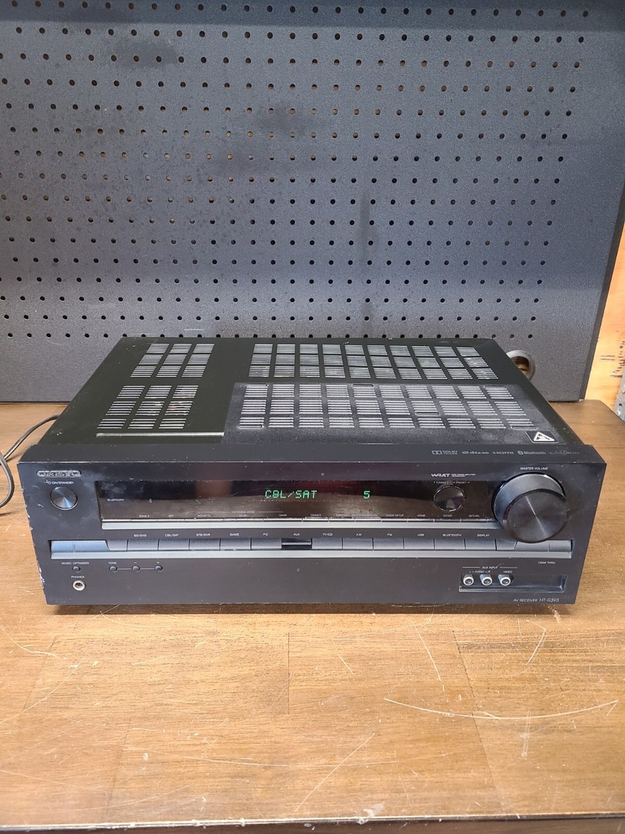 ONKYO HT-R393 AVアンプ レシーバー 音響機器 Onkyo HT-R393 - 5.1 Ch HDMI Bluetooth Home Theater Receiver