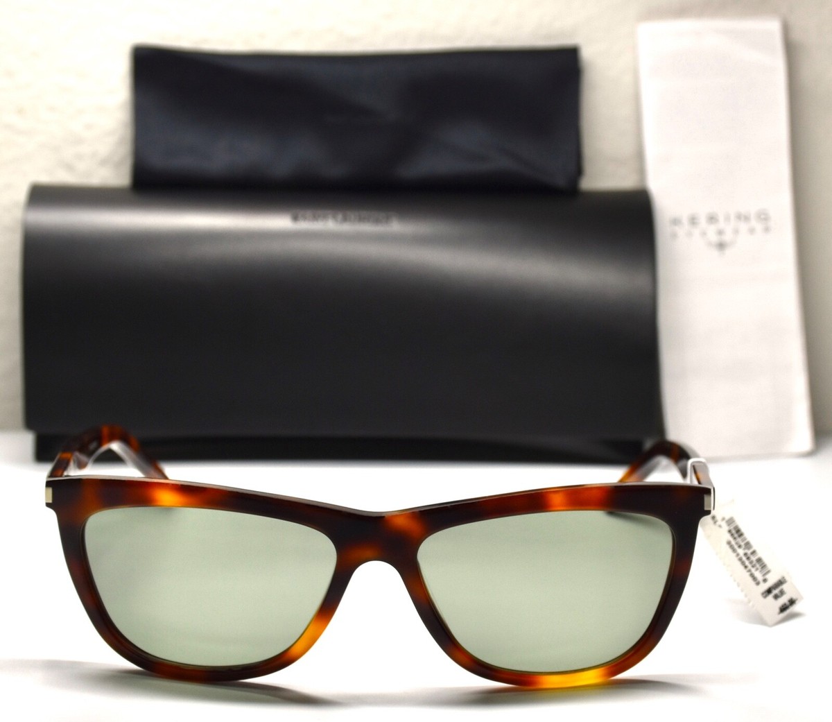 Saint Laurent 58mm Cat Eye Sunglasses Havana Green SAINT LAURENT SL515 003 WOMEN HAVANA GREEN CAT EYE  main image 2