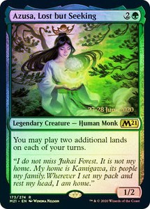 Azusa, Lost but Seeking - Foil - Prerelease Promo x1 - Pre-Release Promos - NM-M