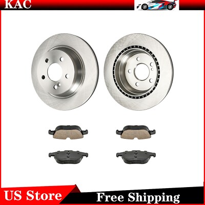 Rear Disc Brake Rotor & Ceramic Pad 300mm For Mercedes-Benz GLK350 2010-2015