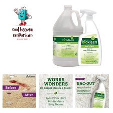 Bac-Out Stain Remover for Carpet, Clothes - 32 Ounce and Gallon Refill - Enzy...