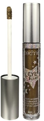 6 × Technic Cosmetics Eye Shine - LIQUID SHIMMER LIDSCHATTEN 4ml - VEGAN - Twinkle