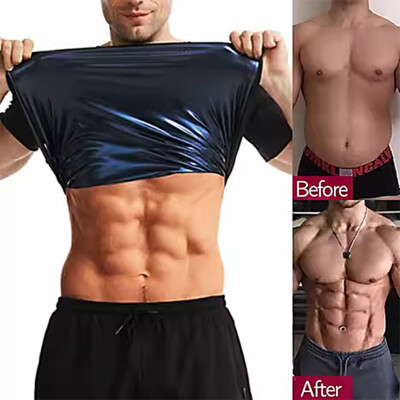 Sauna Shirt Waist Trainer for Men Sweat Vest Workout Versatile Shaper Sweat Gym