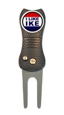 I Like Ike Eisenhower Golf Ball Marker  Switchblade Divot Tool
