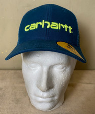 Carhartt Canvas Mesh-Back Logo Embroidered Cap One Size Snapback Night Blue