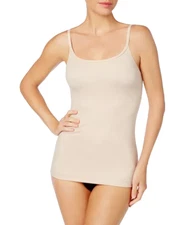 MAIDENFORM Women's Firm Control Fat Free Long Length Tank 3266 Beige Size 2XL