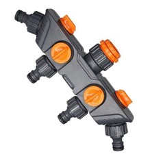 Hose Diverter Faucet Water Connector Four Way  In 4 Out Valve Hose Diverter
