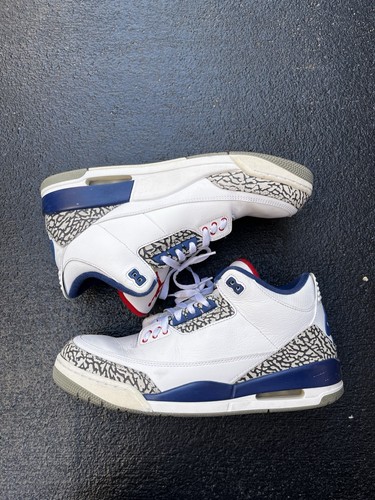 Talla 12 - Jordan 3 Retro OG Mid True Blue Sin Caja - Imagen 1 de 10