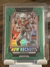 2025 Panini Prizm Draft Picks Arch Manning New Recruits Green Prizm #22 Texas