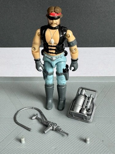 1985 Vintage Hasbro Gijoe Dreadnoks Torch Action Figure Mint Complete