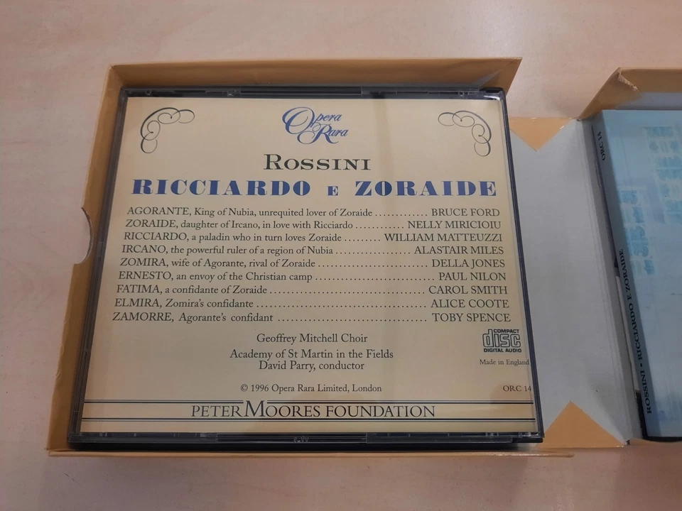 3 CD NM/NM/NM Rossini David Parry Ricciardo e Zoraide Opera Rara – ORC 14 - Bild 3 von 4