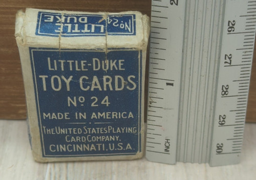 Vintage Little Duke Toy Playing Cards No. 24 Full Deck 52 Cards Miniature USA