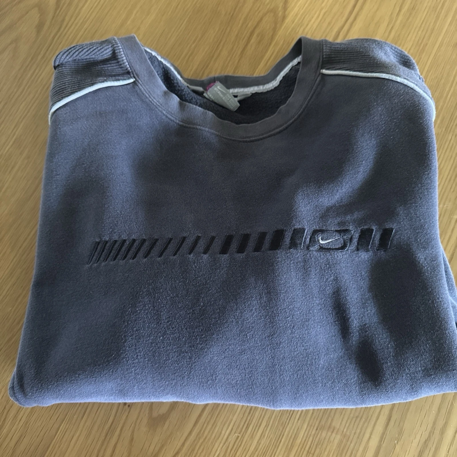 Nike Swoosh Y2K Men's Medium Pullover Sweatshirt Hoodie Gray Size Large