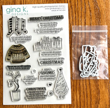 Gina K Designs A Very Silly Season Clear Stamp Set Matching Dies Christmas Gnome