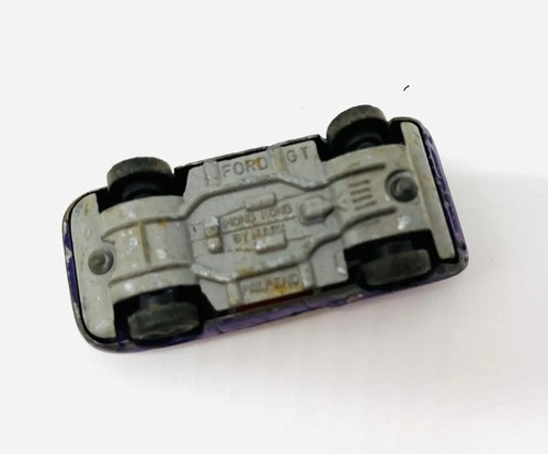RARE Vintage 1960s Marx Ford GT Hong Kong 1/64 Diecast Toy Car Blue - Picture 7 of 7