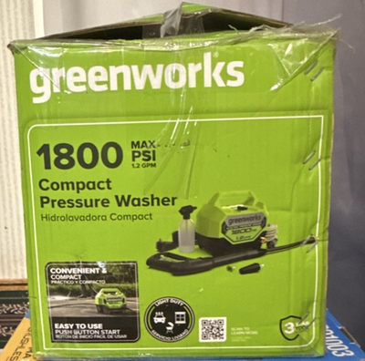 #ad Greenworks 1800 PSI Corded Electric Compact Pressure Washer w Hose amp; Wand $267.00