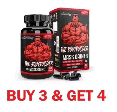 THE BODYBUILDER MASS GAINER CAPSULE  (60 CAPSULES) (BUY 3 & GET 4)