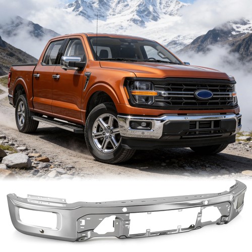2024-2025 Ford F-150 Front Bumper Face Bar with Fog Light & Parking Sensor Holes
