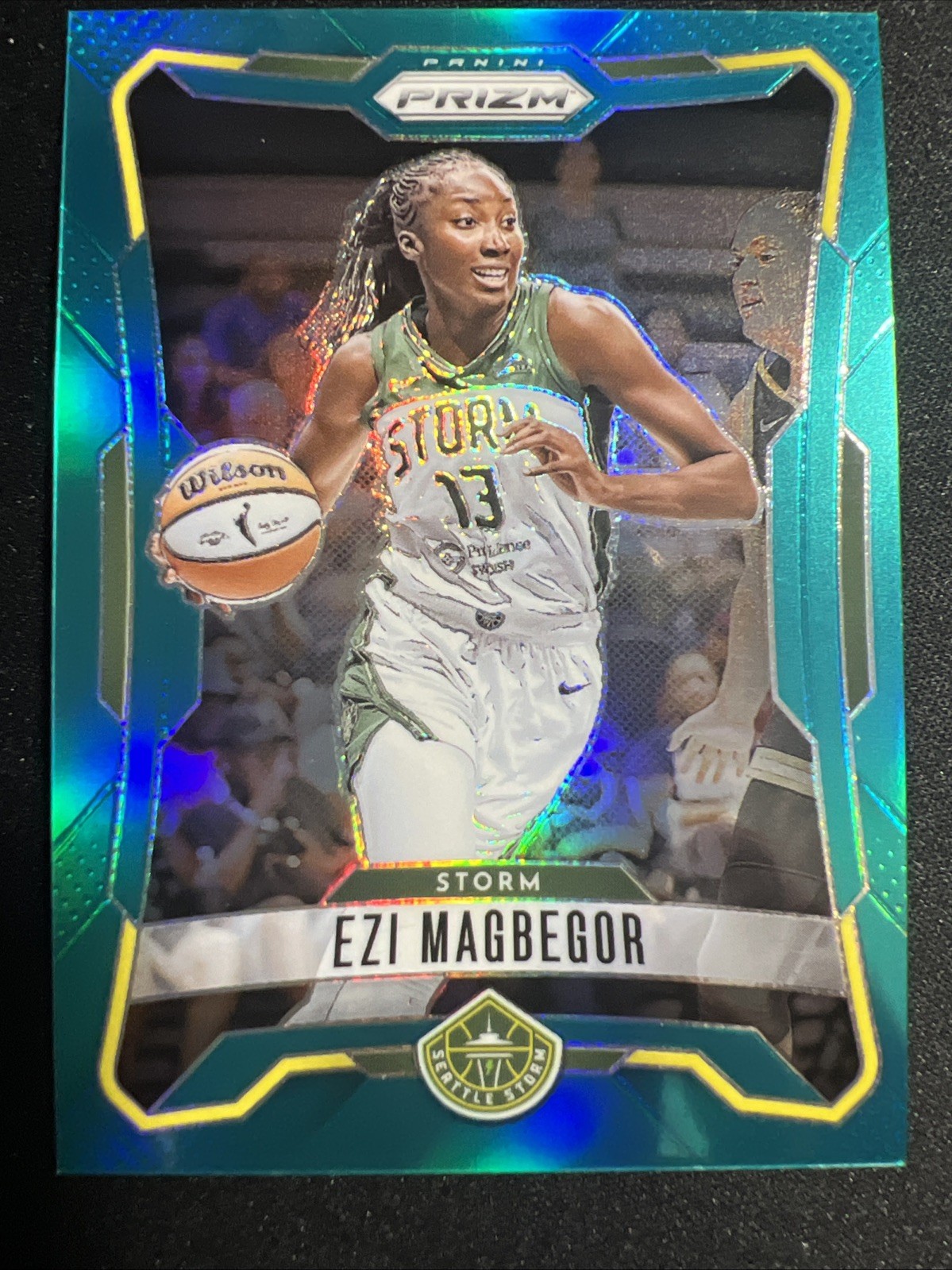 2026 WNBA Panini Prizm- Ezi Magbegor Teal Prizm #9/49