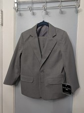Boys' 3-Piece Suit Size 6 Jewels and Gents Brand New with Tags NWT Grey