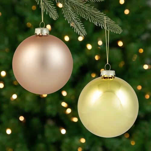 100 Piece Glass Christmas Ornament Set