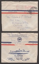 1964 Brazil Ship Cover - S.S. Argentina – Illustrated, Meter Franking