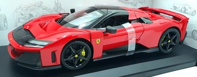 Burago 1/18 Scale Diecast 18-16022 - Ferrari F80 - Red