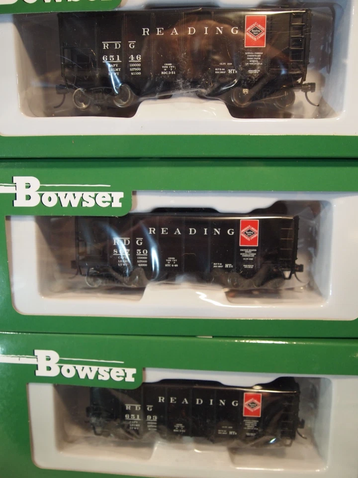 BOWSER  READING "ANTHRECITE" LOGO 55t "FISHBELLY" COAL HOPPERS, LOT OF SIX No's - Image 2 of 4