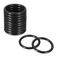 12Pcs Dream Catcher Rings, 1.3" Plastic Macrame Wreath Floral Round Hoop, Black