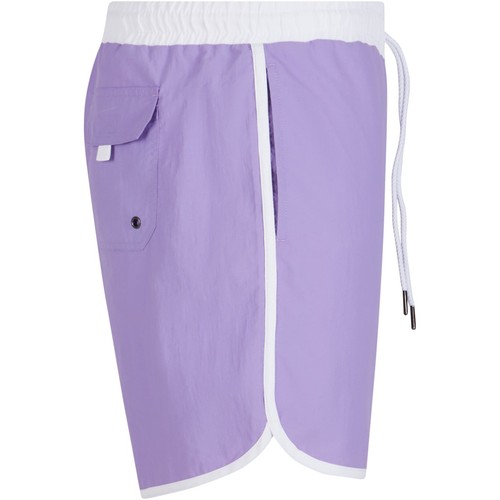 Retro Swimshorts Badehose UrbanClassics Bade Short Freizeit Strand Hose Bermuda - Picture 54 of 163
