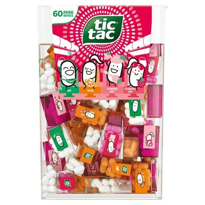 Tic Tac XXL-Box mit 60 Mini-Boxen, Strawberry Mix, 228g