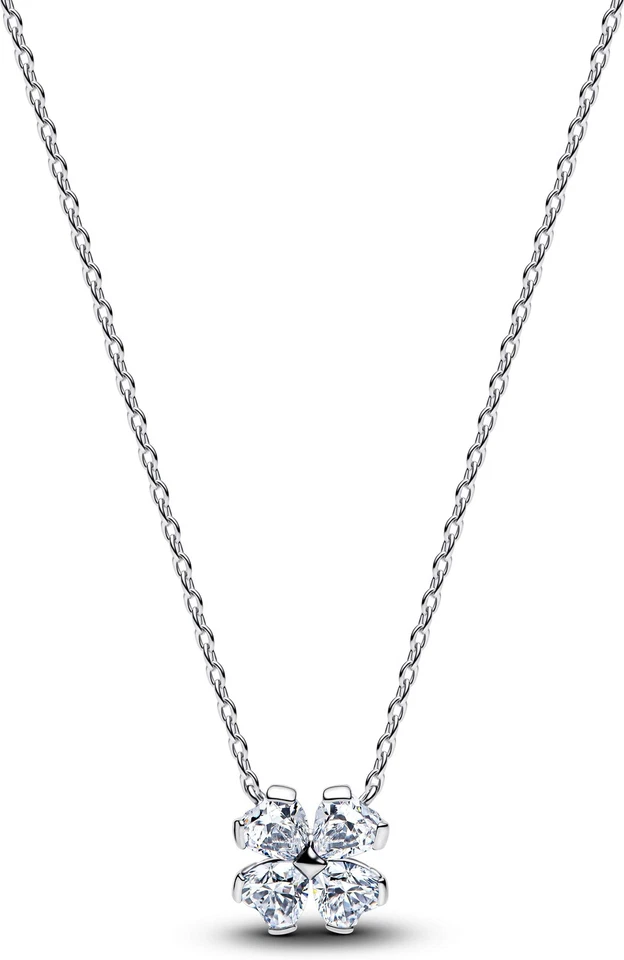 Pandora Sparkling Lucky Clover Pendant Necklace 394502C01 Damenhalskette - Bild 1 von 1