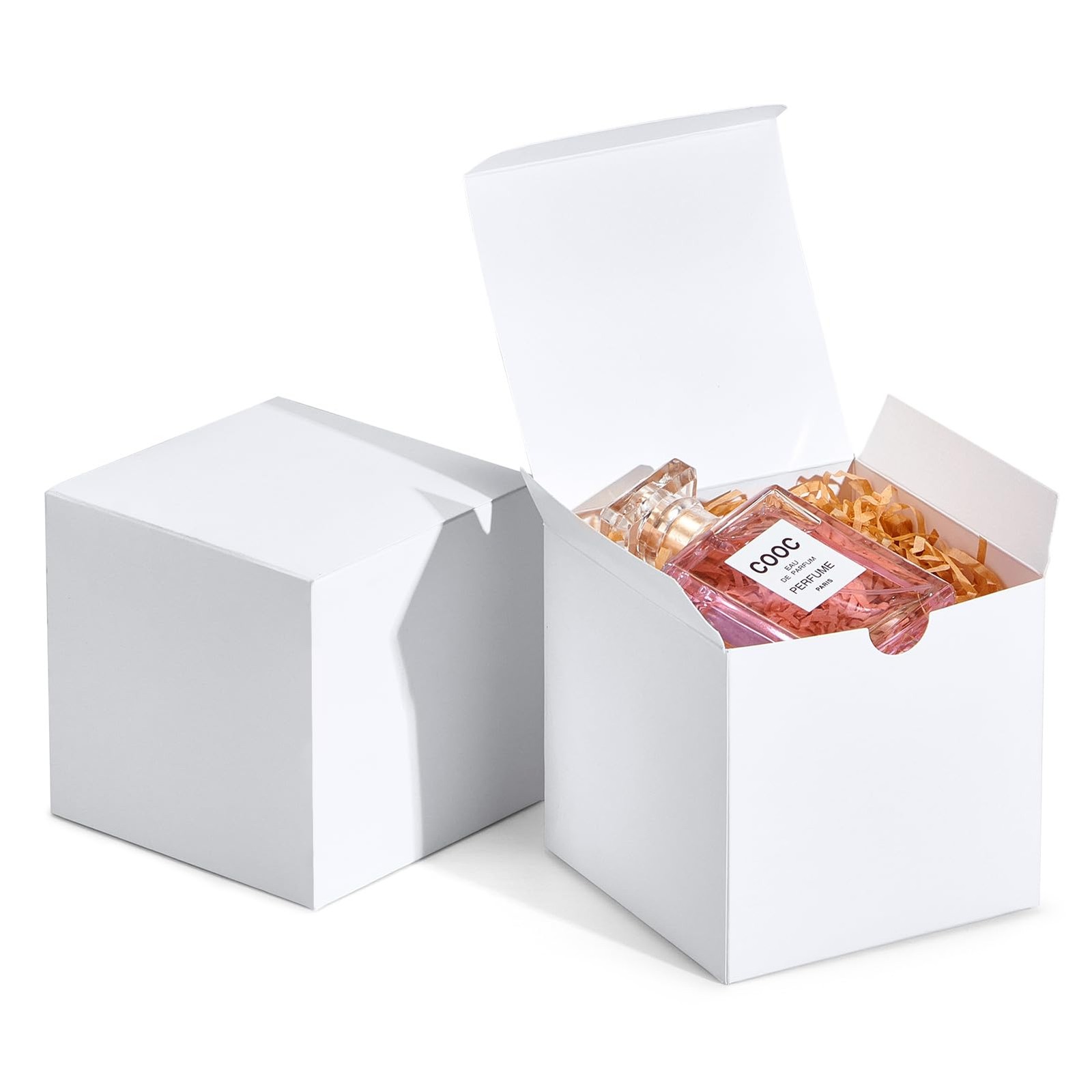 Es 4x4x4'' 100 Pack, Gift Box With Lids For Bridesm...